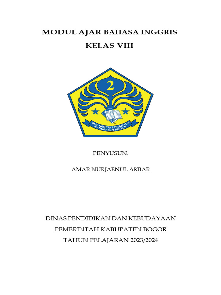 Modul ajar degree of comparison kelas 8 pdf