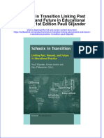 Download textbook Schools In Transition Linking Past Present And Future In Educational Practice 1St Edition Pauli Siljander ebook all chapter pdf 