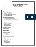 Agcsdp Syllabus 2021-22 Class III