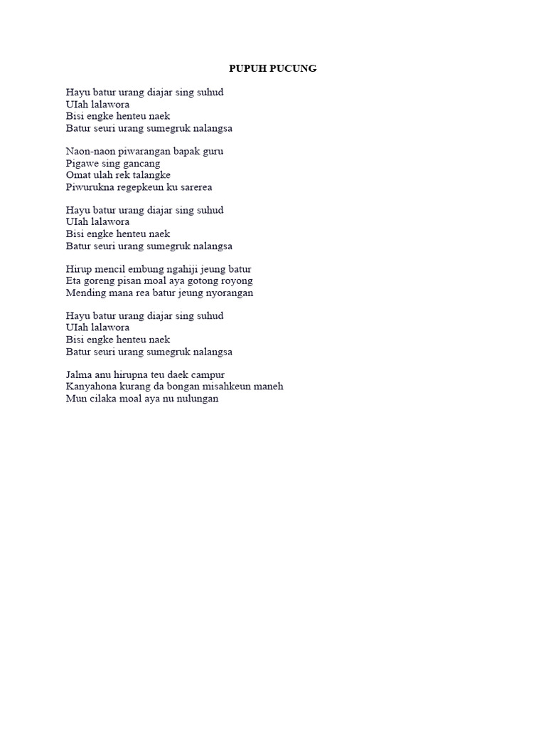 Pupuh Pucung Pdf