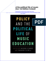 Download textbook Policy And The Political Life Of Music Education 1St Edition Colwell ebook all chapter pdf 