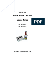 GDYD-55D AC.dc Hipot Test Set-oil Manual