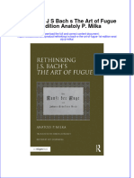 Download textbook Rethinking J S Bach S The Art Of Fugue 1St Edition Anatoly P Milka ebook all chapter pdf 