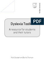 Dyslexia Toolkit: A Resource For Students and Their Tutors