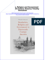 Textbook Secularists Religion and Government in Nineteenth Century America Timothy Verhoeven Ebook All Chapter PDF