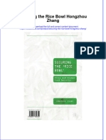 Textbook Securing The Rice Bowl Hongzhou Zhang Ebook All Chapter PDF