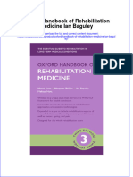 Full Chapter Oxford Handbook of Rehabilitation Medicine Ian Baguley PDF