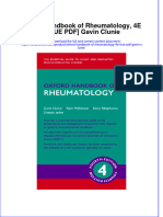 Full Chapter Oxford Handbook of Rheumatology 4E True Gavin Clunie PDF