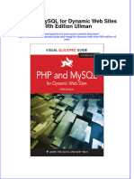 Download pdf Php And Mysql For Dynamic Web Sites Fifth Edition Ullman ebook full chapter 