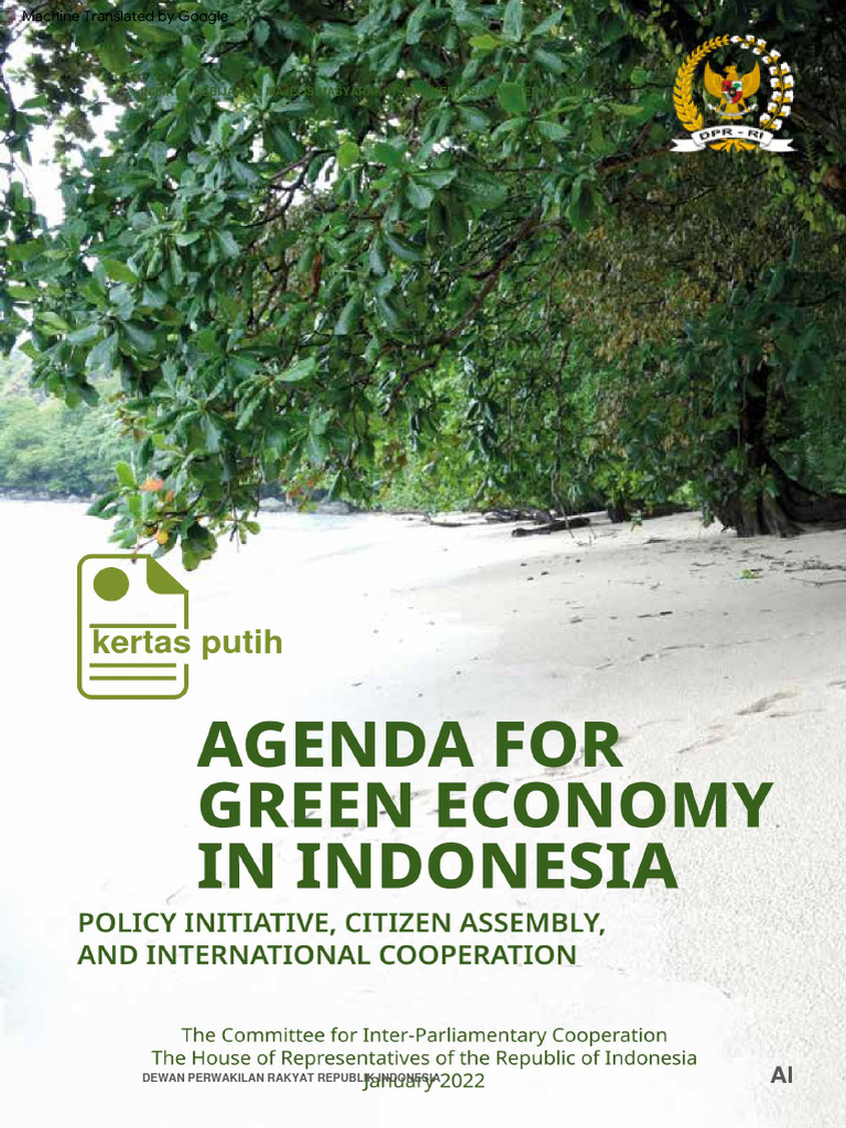 Ketut Putra Erawan - 2022 - Agenda For Green Economy Indonesia | PDF