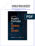 PDF Roarks Formulas For Stress and Strain 9Th Ed 9Th Edition Richard Budynas Ebook Full Chapter