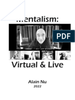 Alain Nu Mentalism Virtual and Live 2022