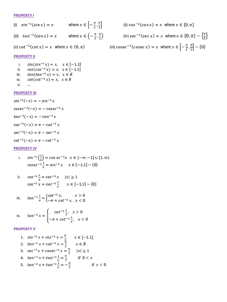 ITF Properties | PDF
