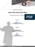 2022 USG Election Accomplisment Report