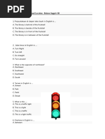 Latihan Soal Direction and Location