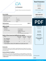 Single Trip Insurance Policy