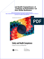 PDF Safety and Health Competence A Guide For Cultures of Prevention 1St Edition Ulrike Bollmann Ebook Full Chapter