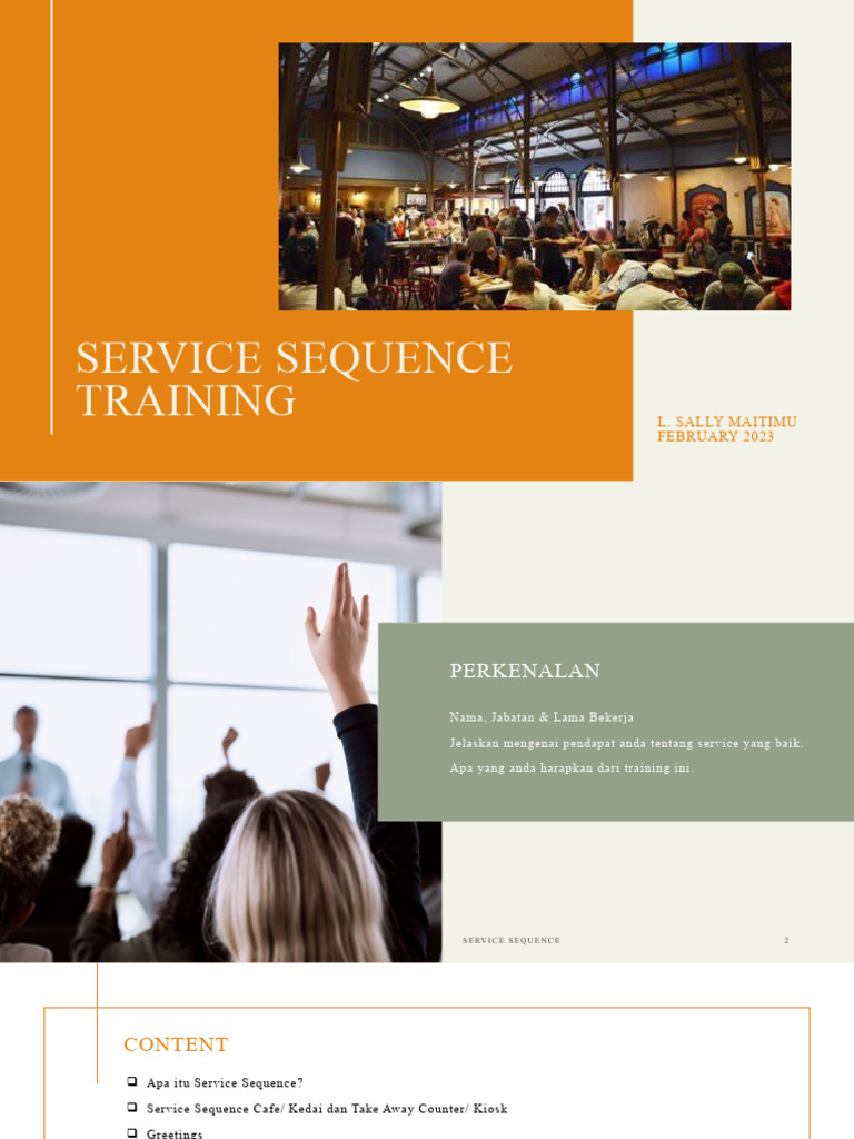 Service Sequence | PDF