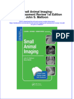 Textbook Small Animal Imaging Self Assessment Review 1St Edition John S Mattoon Ebook All Chapter PDF