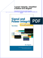 Download pdf Signal And Power Integrity Simplified Third Edition Eric Bogatin ebook full chapter 