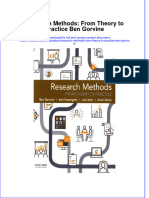 PDF Research Methods From Theory To Practice Ben Gorvine Ebook Full Chapter
