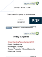 Finance and Budgeting For Maintenance