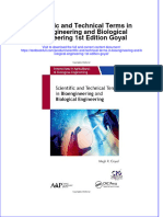 Download textbook Scientific And Technical Terms In Bioengineering And Biological Engineering 1St Edition Goyal ebook all chapter pdf 