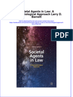 Textbook Societal Agents in Law A Macrosociological Approach Larry D Barnett Ebook All Chapter PDF