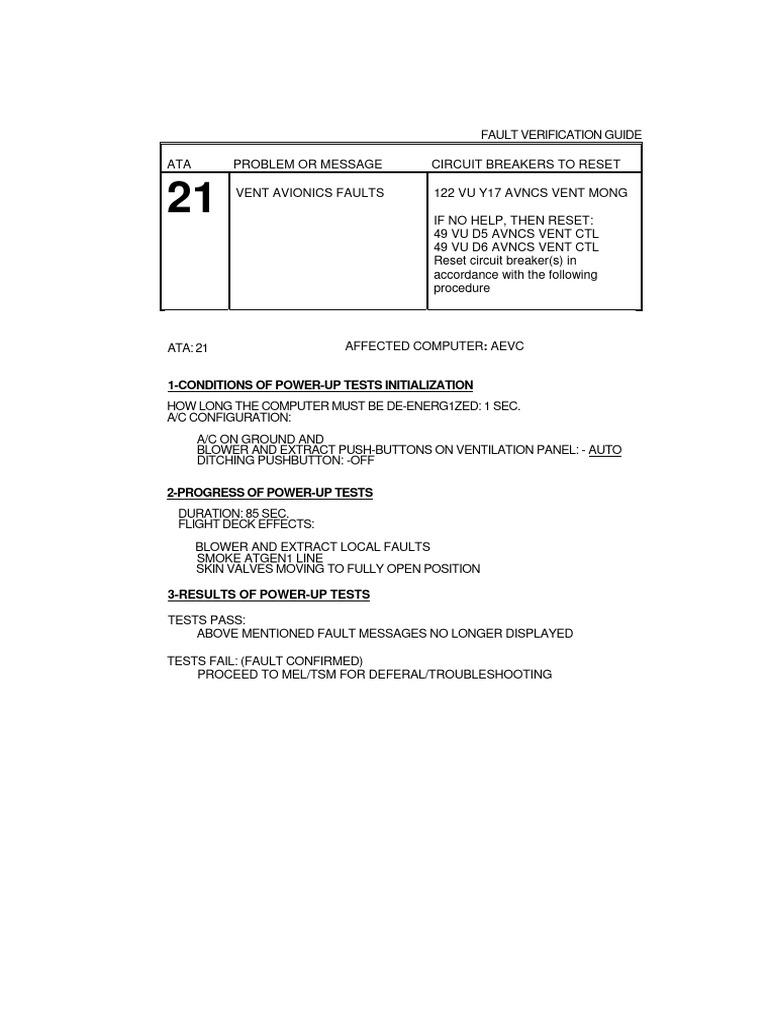 A320 resets 1 pdf troubleshooting equipment