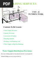 Unit II Plumbing Services