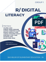 Report Outlne About Cyber Digital Literacy