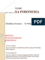 Materi PPT Bahasa Indonesia Kuliah Semester 1