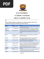 ZCAS-U 2024-25 Academic Calendar_V2