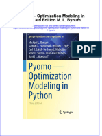 Download full chapter Pyomo Optimization Modeling In Python 3Rd Edition M L Bynum pdf docx