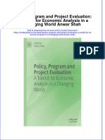 Full Chapter Policy Program and Project Evaluation A Toolkit For Economic Analysis in A Changing World Anwar Shah PDF