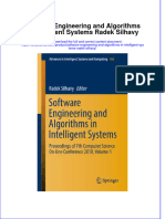 Textbook Software Engineering and Algorithms in Intelligent Systems Radek Silhavy Ebook All Chapter PDF