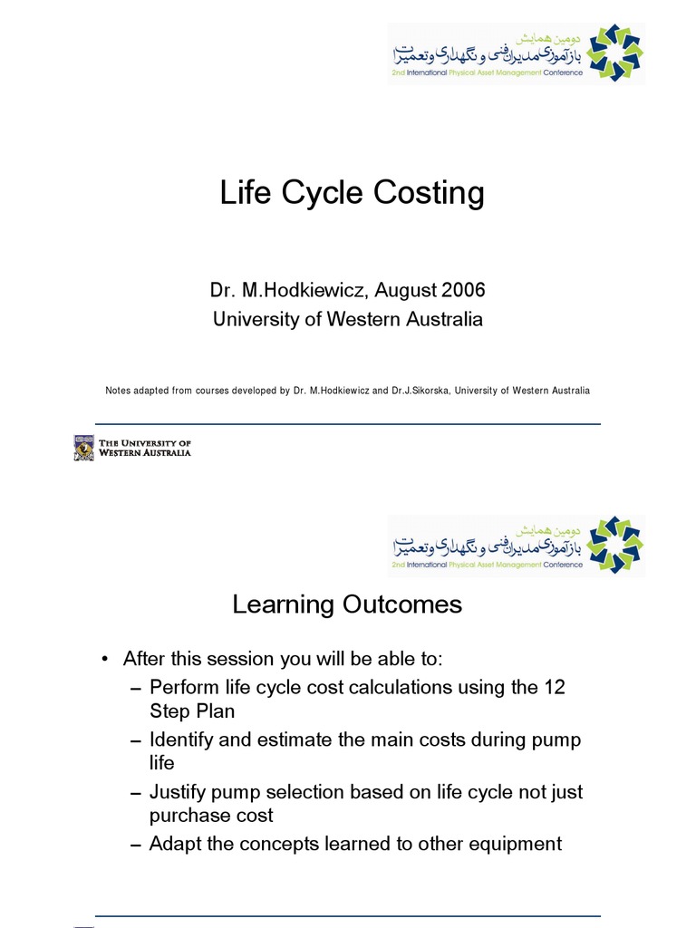 Life Cycle Costing PDF Life Cycle Assessment Product Lifecycle