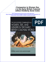 Full Chapter Routledge Companion To Women Sex and Gender in The Early British Colonial World 1St Edition Kimberly Anne Coles PDF