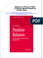 Download full chapter Positive Balance A Theory Of Well Being And Positive Mental Health M Joseph Sirgy pdf docx