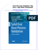 Textbook Solid Oral Dose Process Validation The Basics Volume 1 Ajay Babu Pazhayattil Ebook All Chapter PDF