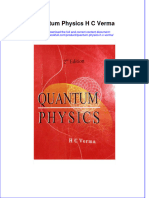 Full Chapter Quantum Physics H C Verma PDF