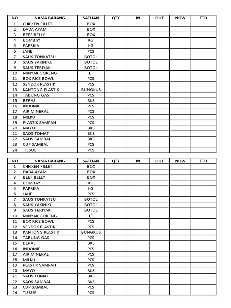 Form Check Stock | PDF