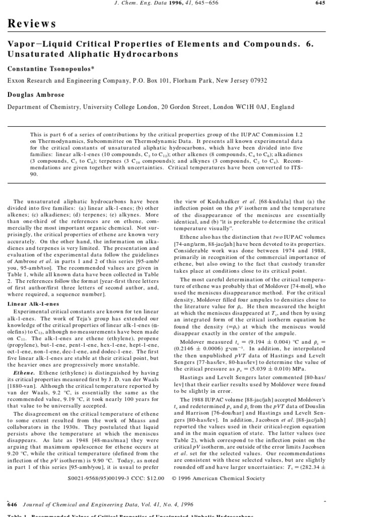 VL Critical Prop Elements Compounds Unsat Aliphatic HCs | PDF | Alkene ...