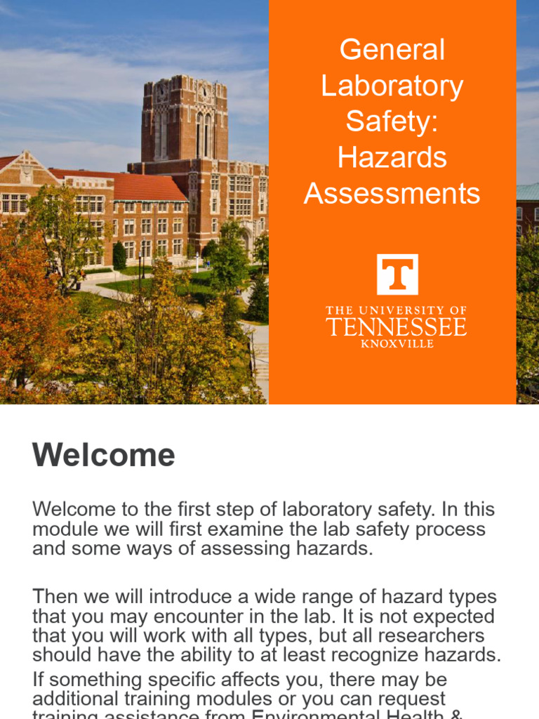 GLSLab Hazard Assessment Download Free PDF Safety