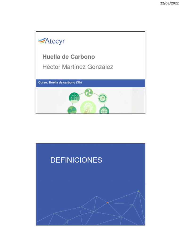 Curso sobre Huella de Carbono y ACV | PDF | Evaluación del ciclo de ...