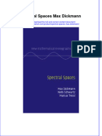 Download textbook Spectral Spaces Max Dickmann ebook all chapter pdf 