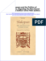 Textbook Shakespeare and The Politics of Commoners Digesting The New Social History First Edition Chris Fitter Editor Ebook All Chapter PDF