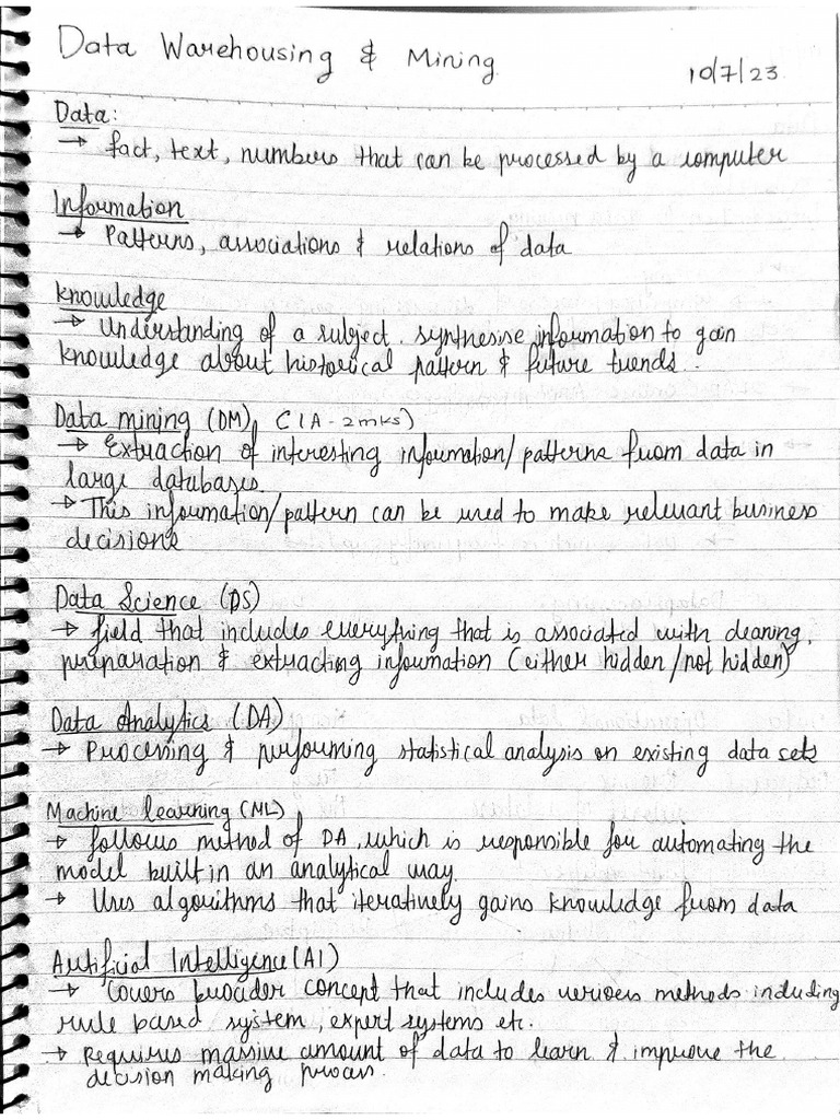 DWM Notes 14 08 23 | PDF