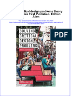 PDF Solving Critical Design Problems Theory and Practice First Published Edition Allen Ebook Full Chapter