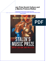 Textbook Stalin S Music Prize Soviet Culture and Politics Marina Frolova Walker Ebook All Chapter PDF
